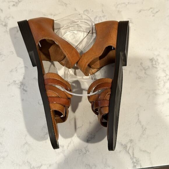 Cabin Creek leather sandals beach cabin lake summer bohemian coastal size 7 - Picture 6 of 8